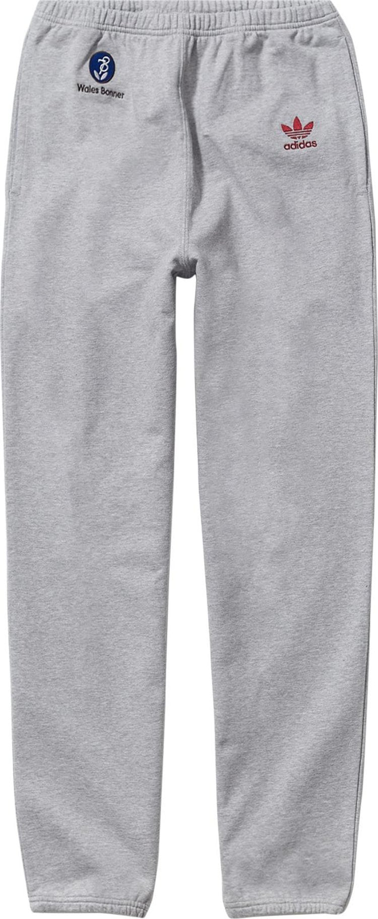 adidas x Wales Bonner Fleece Pants 'Medium Gray Heather', gray