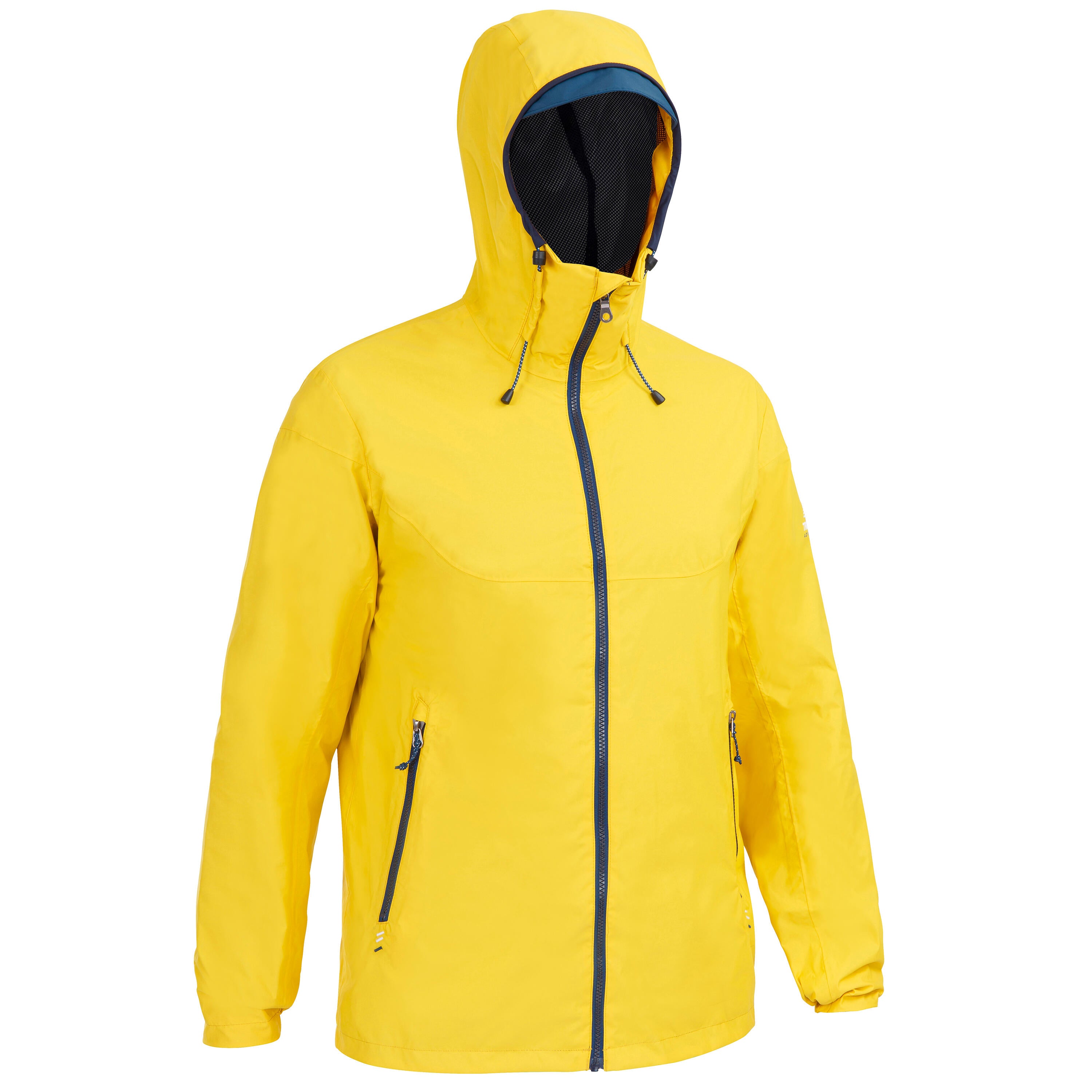 Men's sailing raincoat waterproof windproof 100 Tribord, mustard