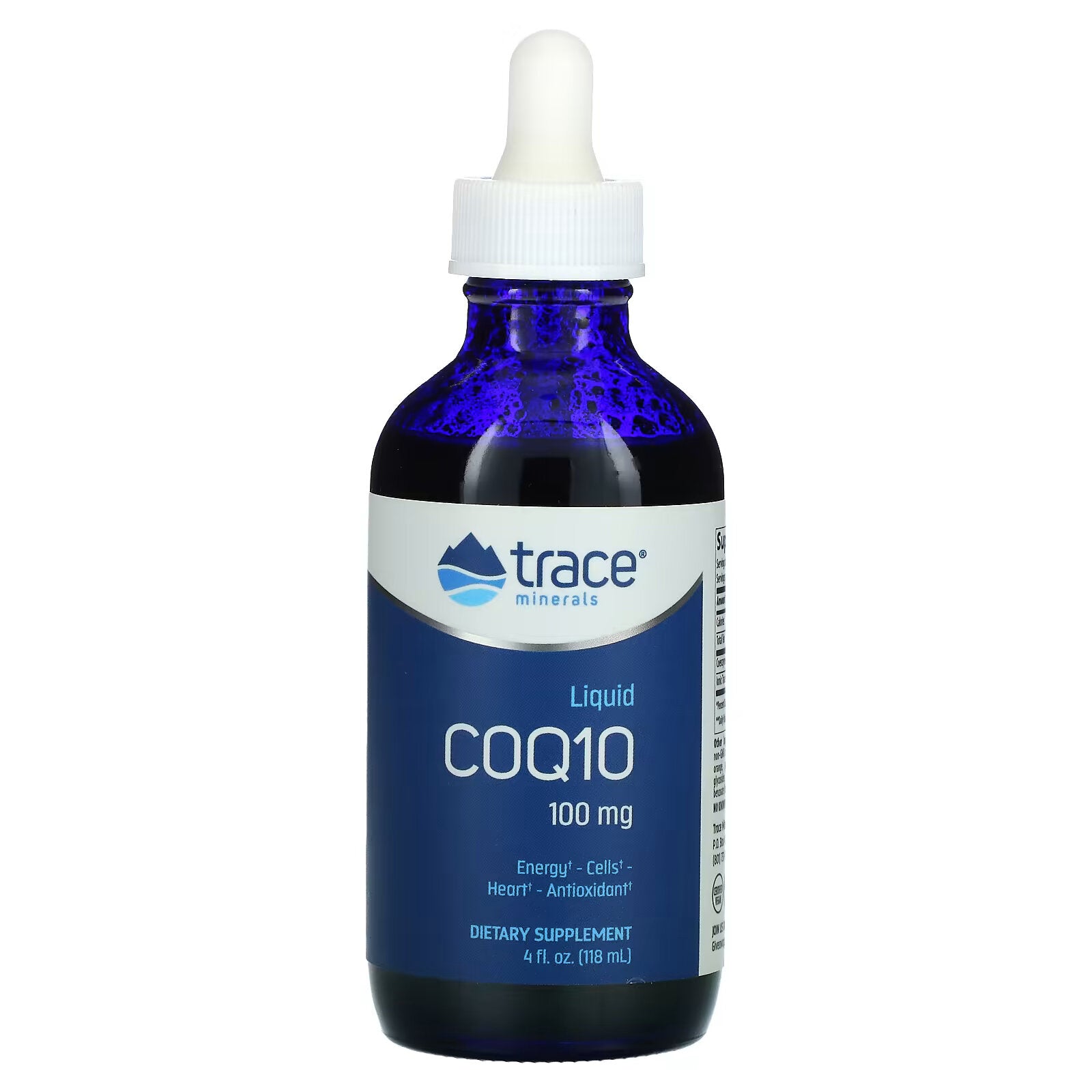 Liquid CoQ10 Trace Minerals, tangerine flavor, 118 ml