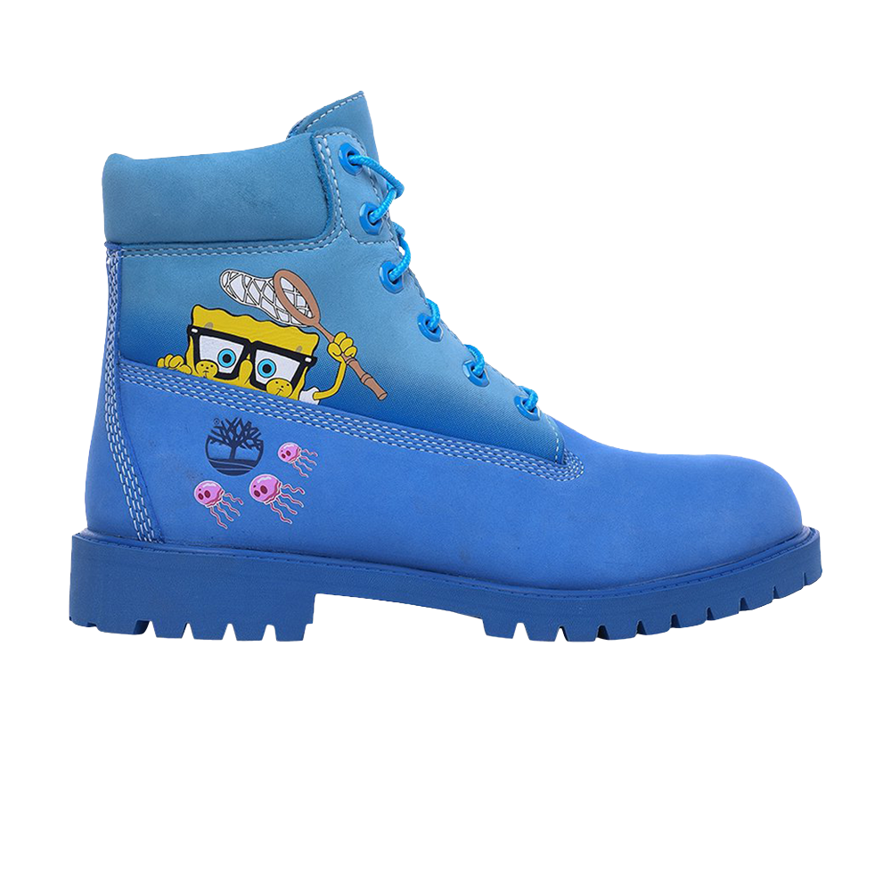 حذاء Timberland Premium المقاوم للماء مقاس 6 بوصات من SpongeBob SquarePants جونيور، أزرق