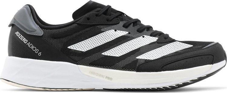 Adidas Adizero Adios 6 'Black White' sneakers, black