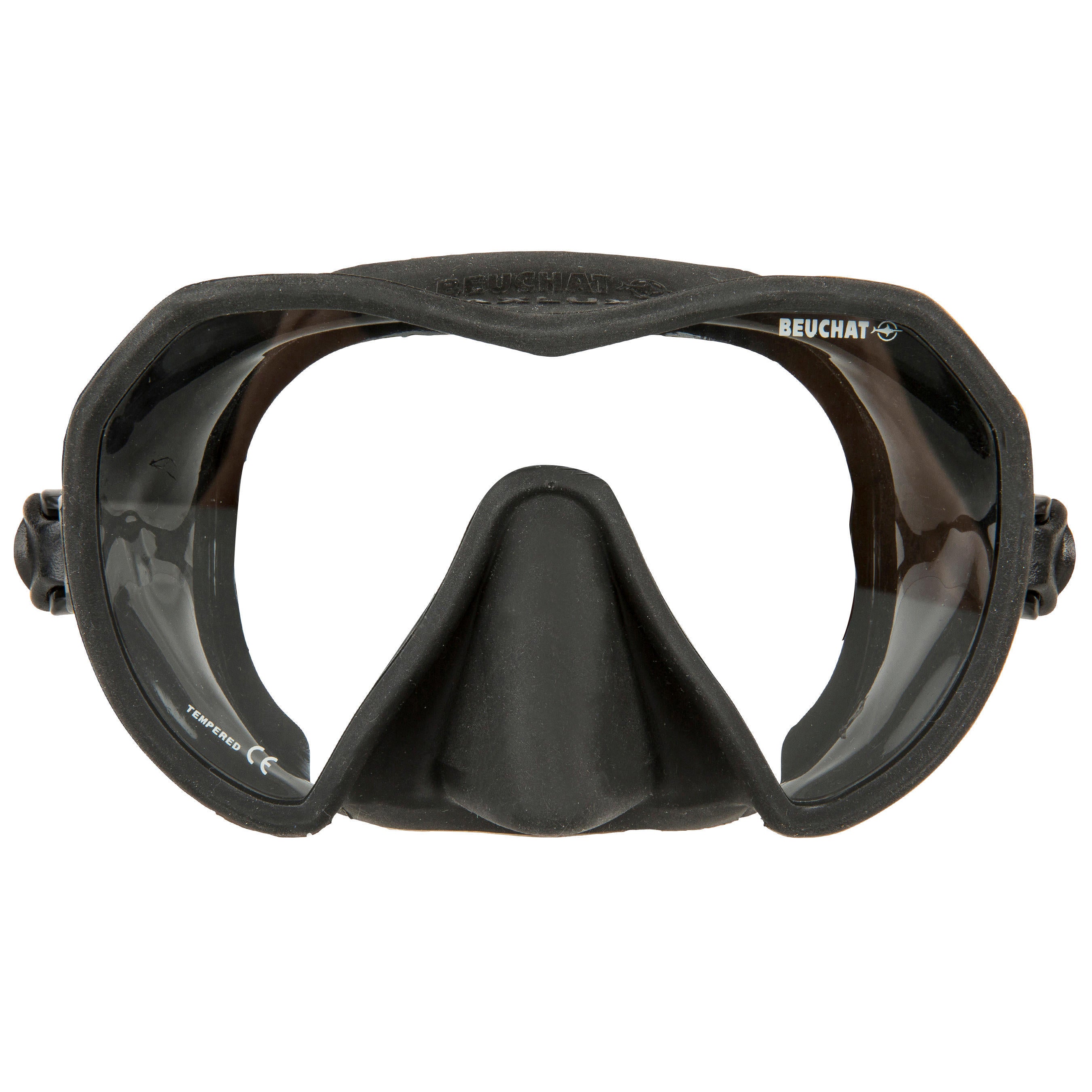 Freediving diving mask for women/men Beuchat Maxlux black, black