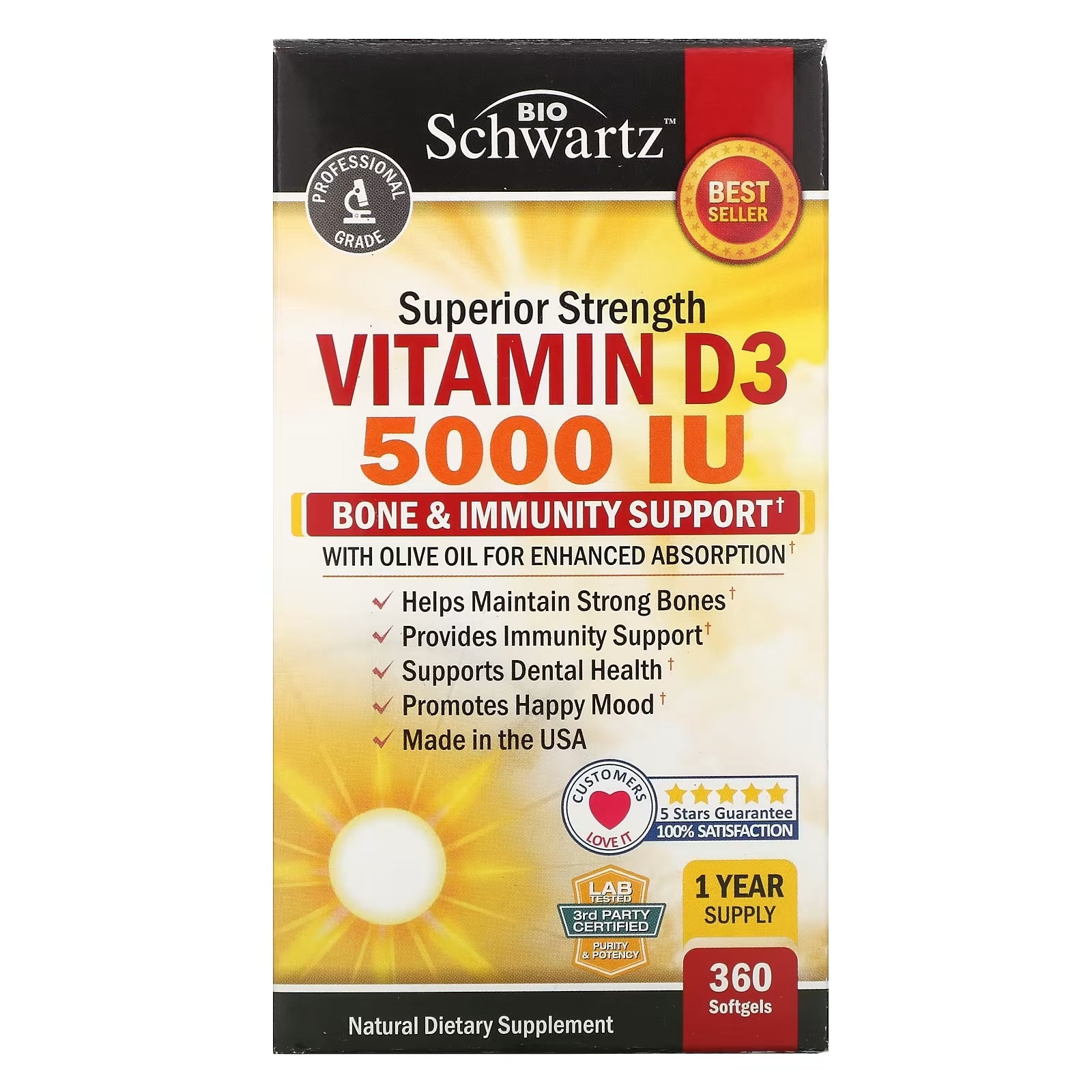 Vitamin D3 Enhanced Action BioSchwartz, 360 capsules