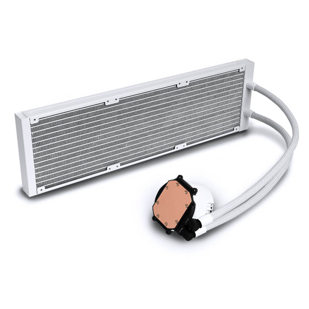 Liquid cooling system Valkirye C420W-RGB, white