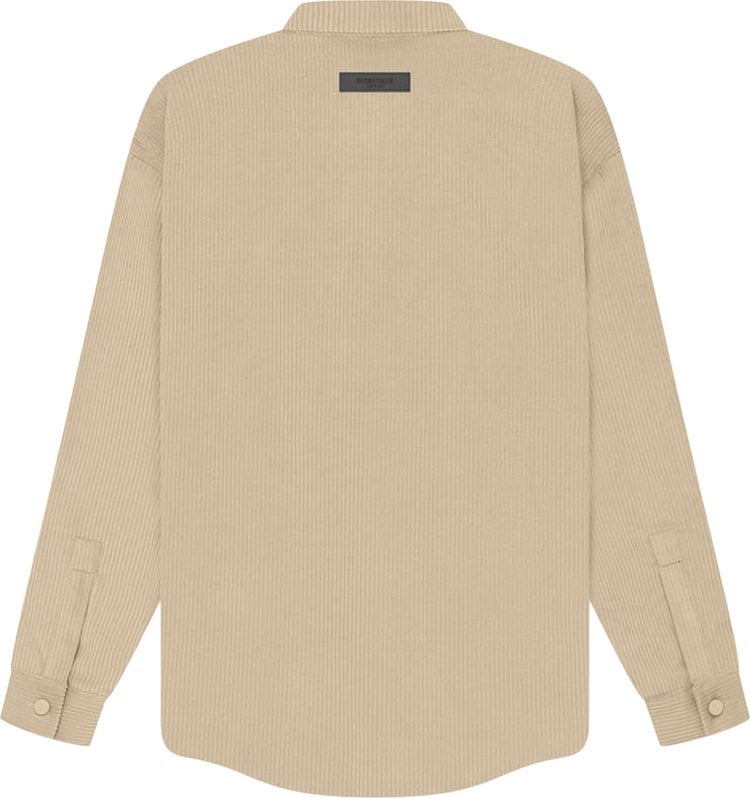 Fear of God Essentials Corduroy Shirt Jacket 'Sand', Tan