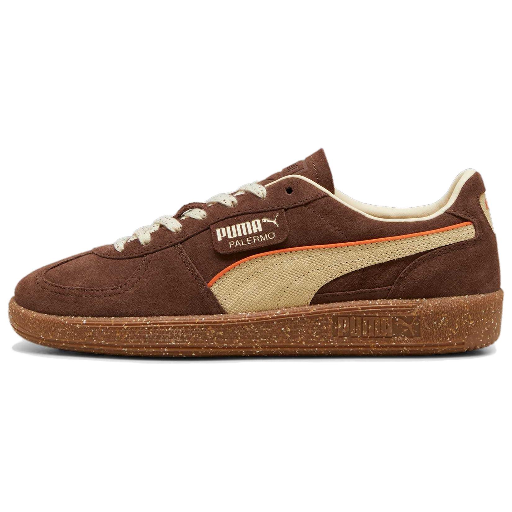 Puma Palermo Skateboarding Shoes Unisex Low-top, Brown