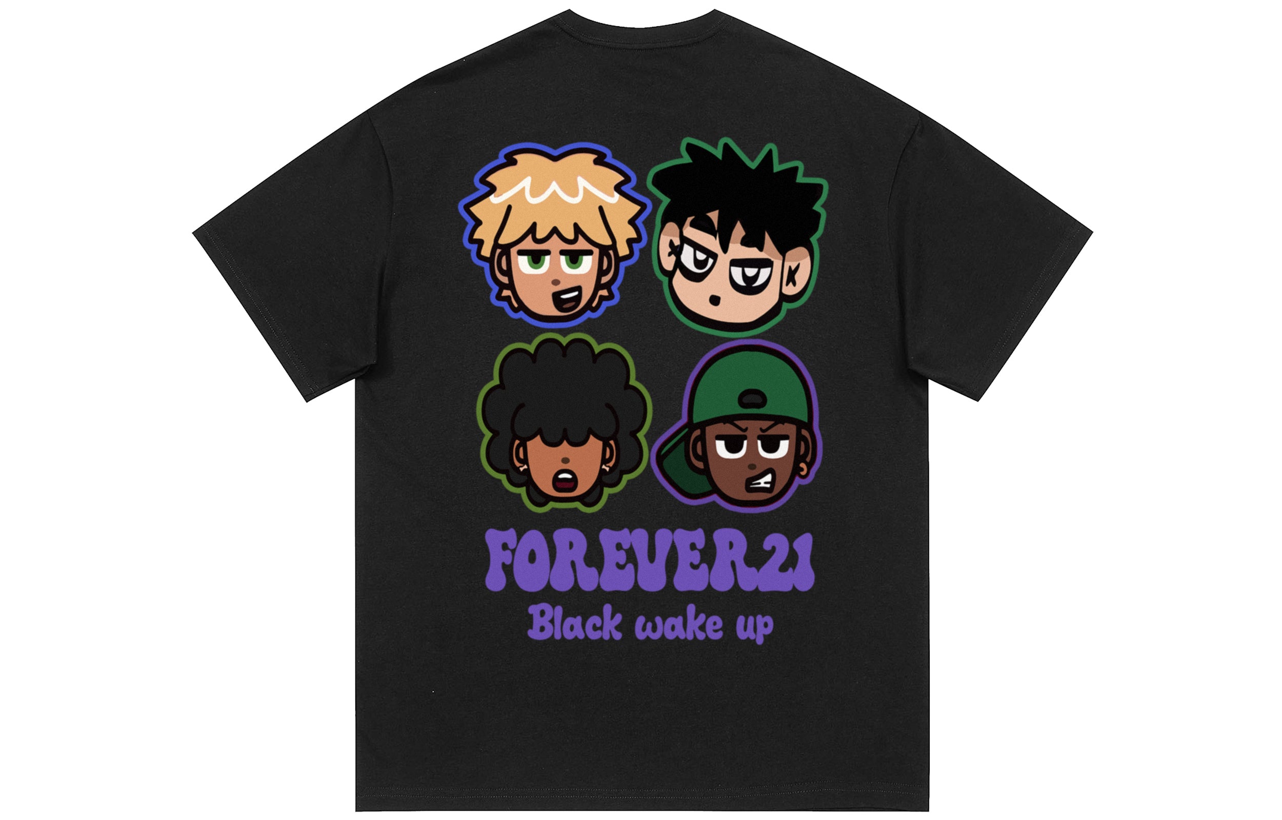 Forever 21 Unisex T-Shirt, Black