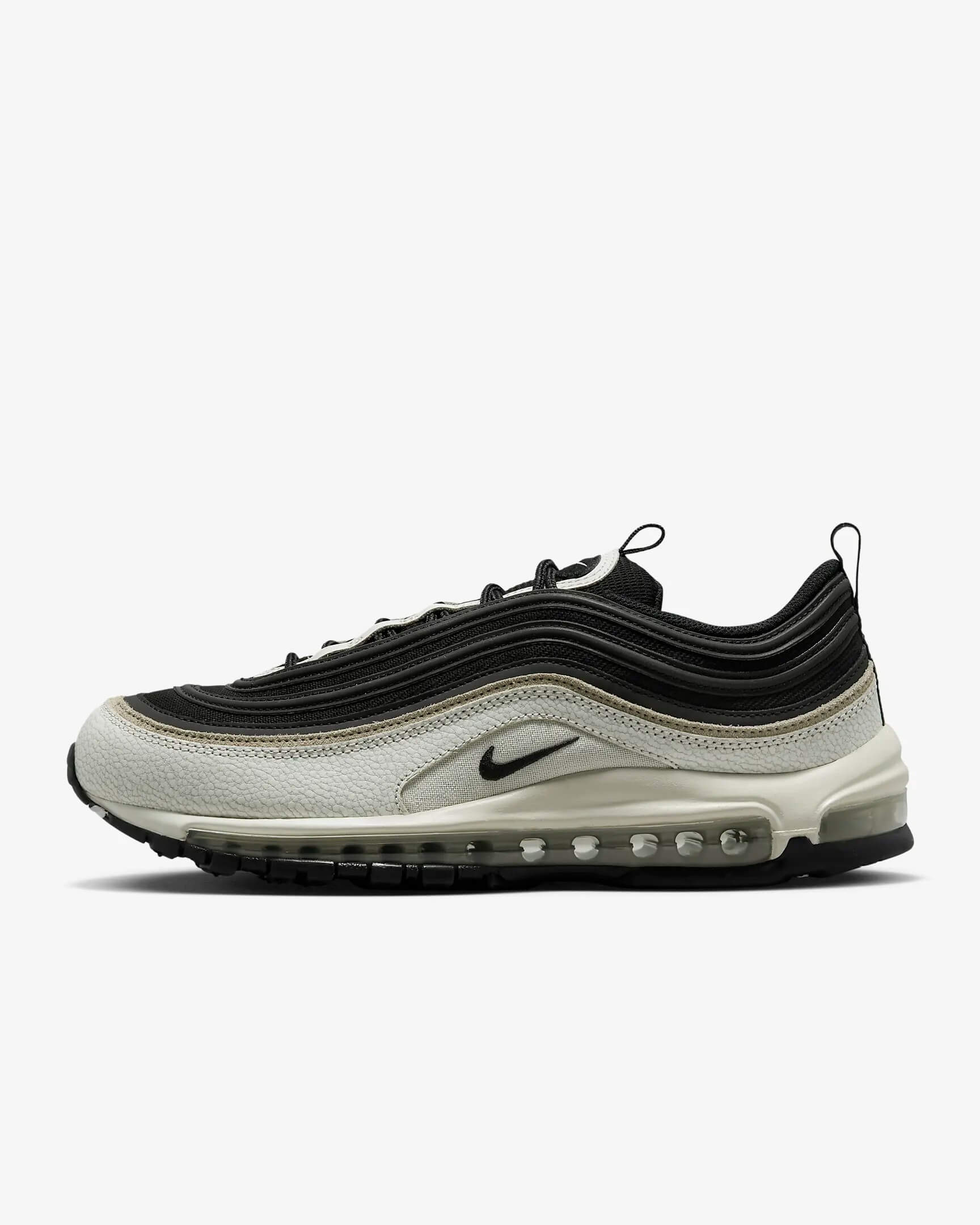 حذاء رياضي Nike Air Max 97 SE، أسود/رمادي