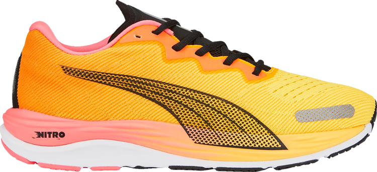 Puma Velocity Nitro 2 Sun Stream Sunset Glow Sneakers, orange