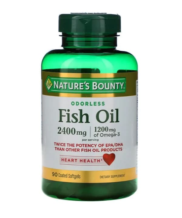 Fish Oil, 1200 mg, 90 Coated Softgels, Nature's Bounty