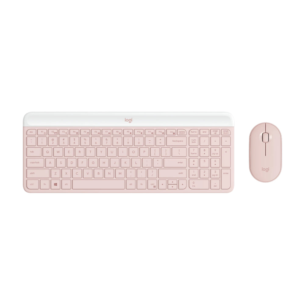 Logitech MK470 peripheral kit (keyboard + mouse), pink