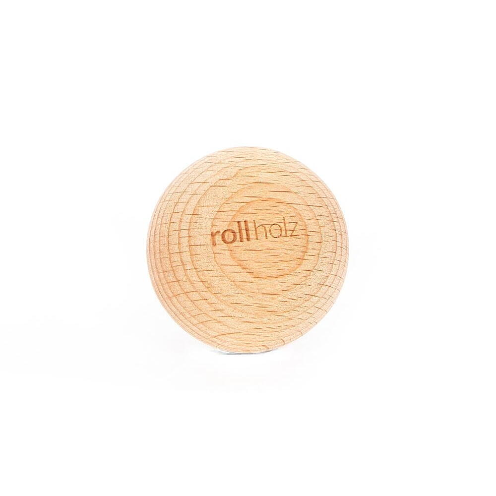 Frieze ball 4 cm beech ball made of FSC certified wood - ROLLHOLZ brown gravel