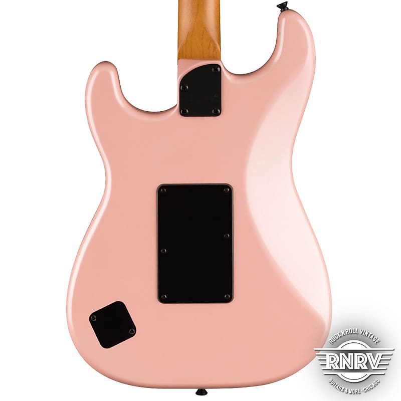 Fender Squier Contemporary Stratocaster HH FR, Toasted Maple Fingerboard, Black Pickguard pink pearl