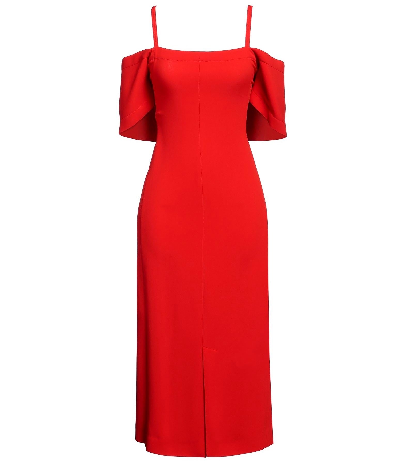 Victoria Beckham Midi Dress, red