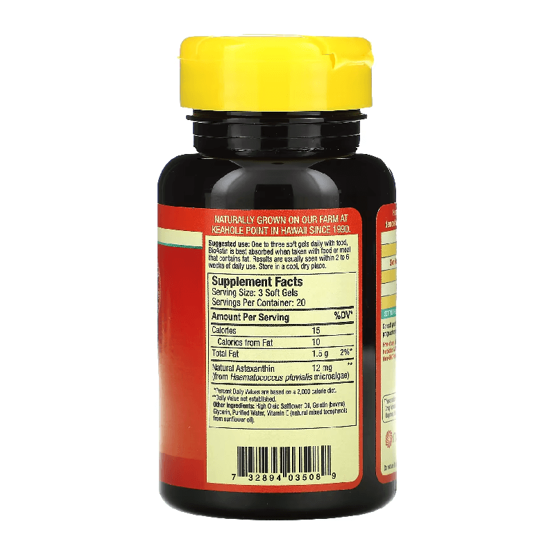 Hawaiian Astaxanthin Nutrex Hawaii 4 mg, 60 softgels