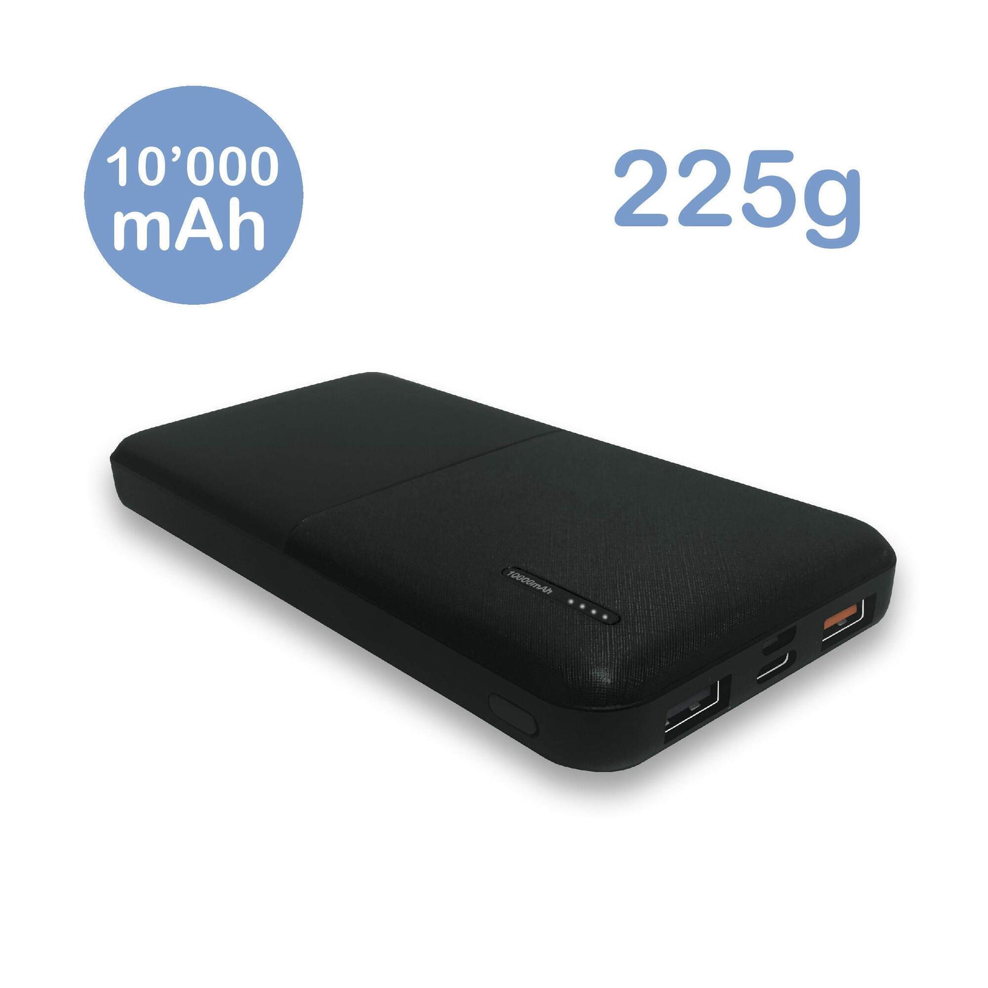 Sunslice Gravity power bank 10000 mAh, black