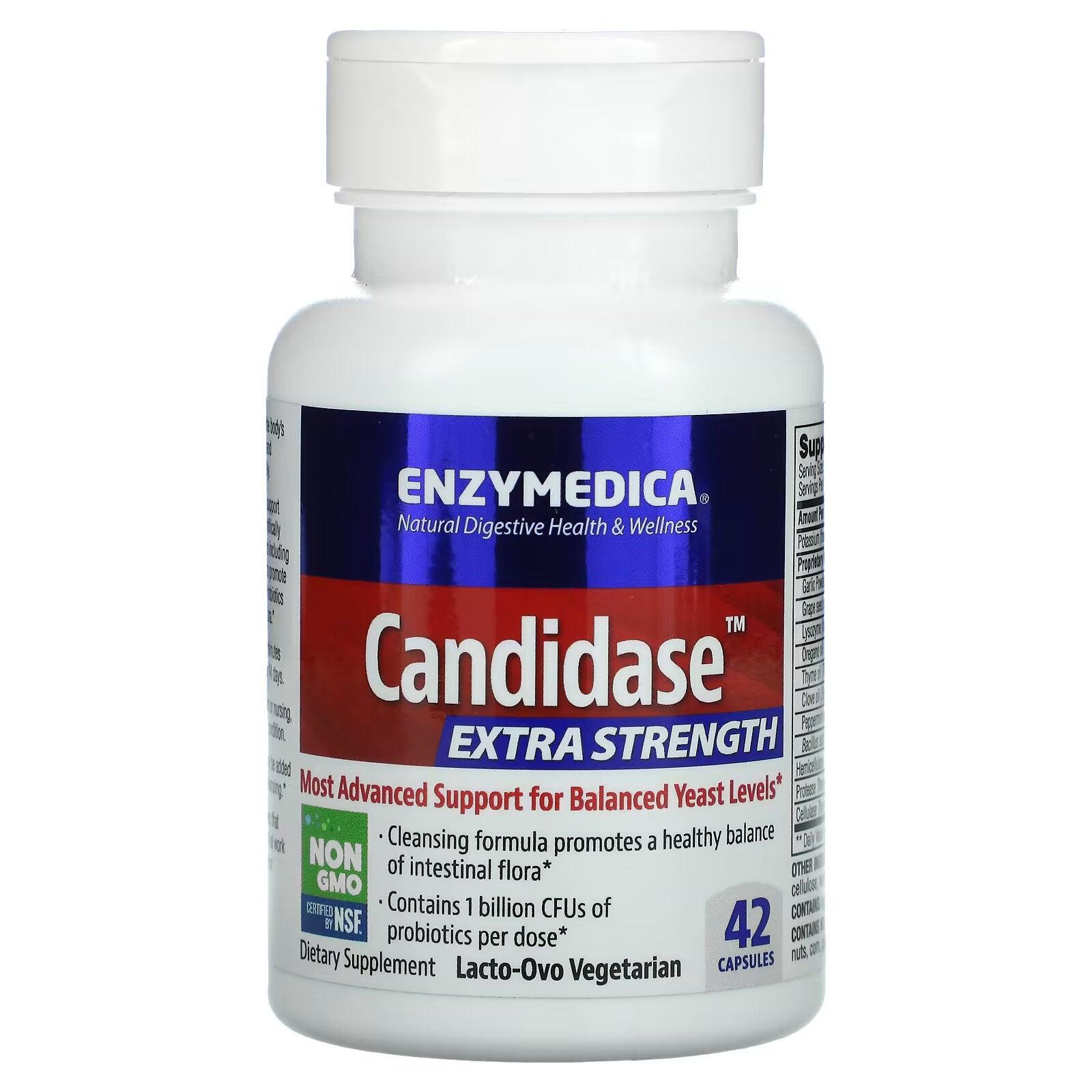 Enzymedica, Candidase, Extra Strength, 42 Capsules