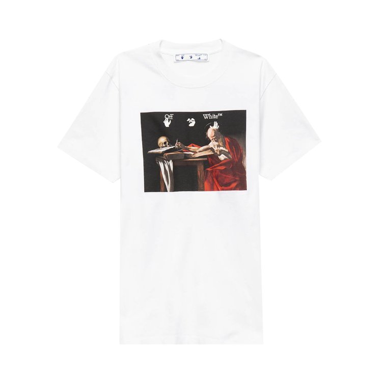 Off-White Caravaggio Slim Tee 'White', white