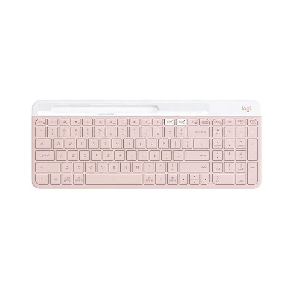 Wireless keyboard Logitech K580, with stand, English layout, pink