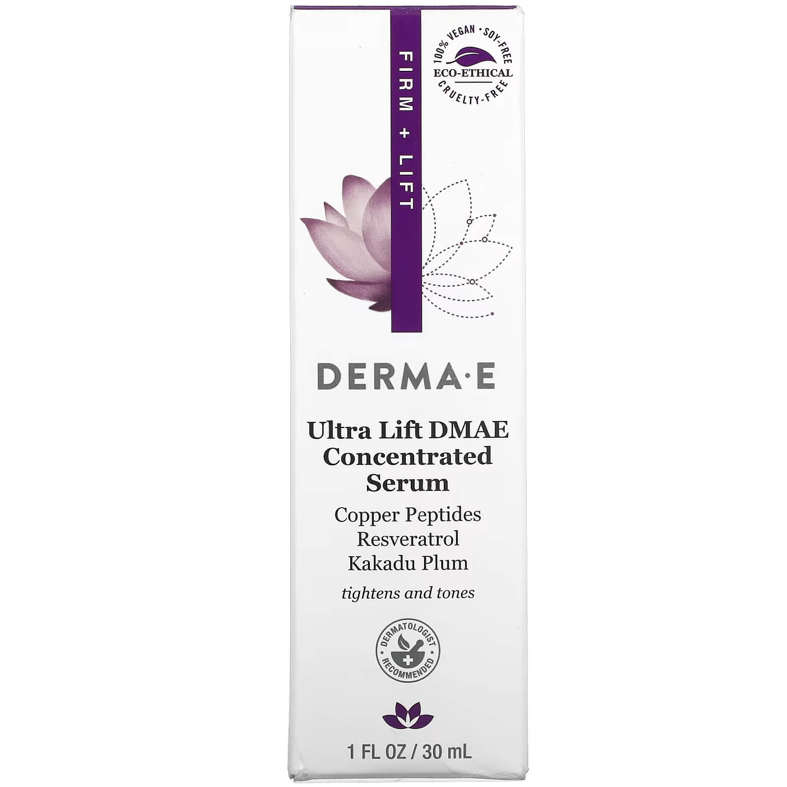 Derma E Ultra Lift DMAE tightening serum with dimethylaminoethanol, 30 ml