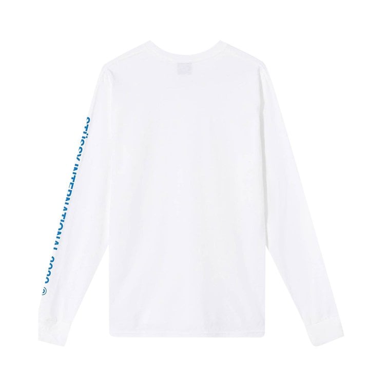 Stussy Love & Peace Long-Sleeve Tee 'White', white