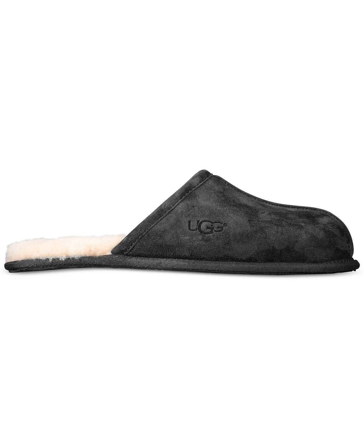 UGG men's distressed slippers, black