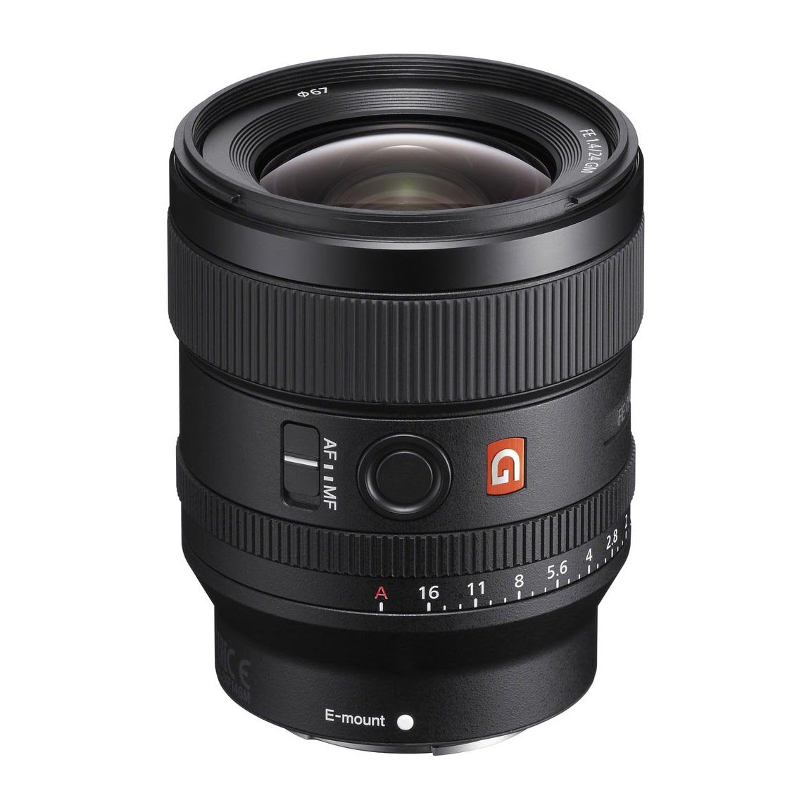 عدسة سوني FE 24mm f/1.4 GM، باللون الأسود