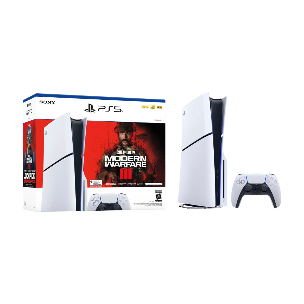 Game console Sony PlayStation 5 Disk Edition (Slim) Modern Warfare III Bundle, 1 TB, white