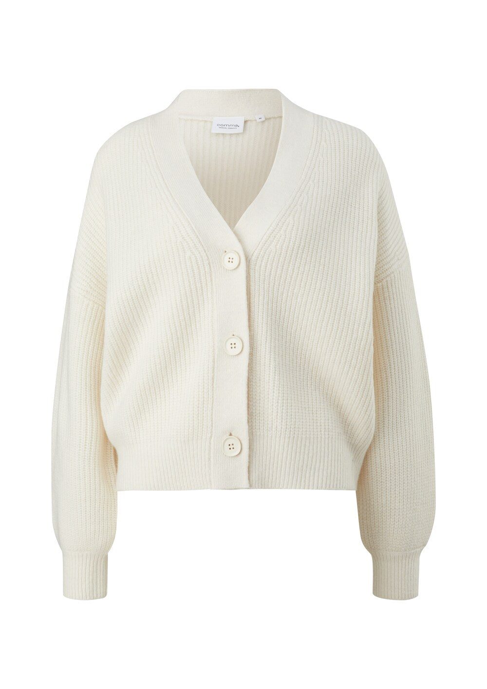 Knitted cardigan Comma Casual Identity, cream