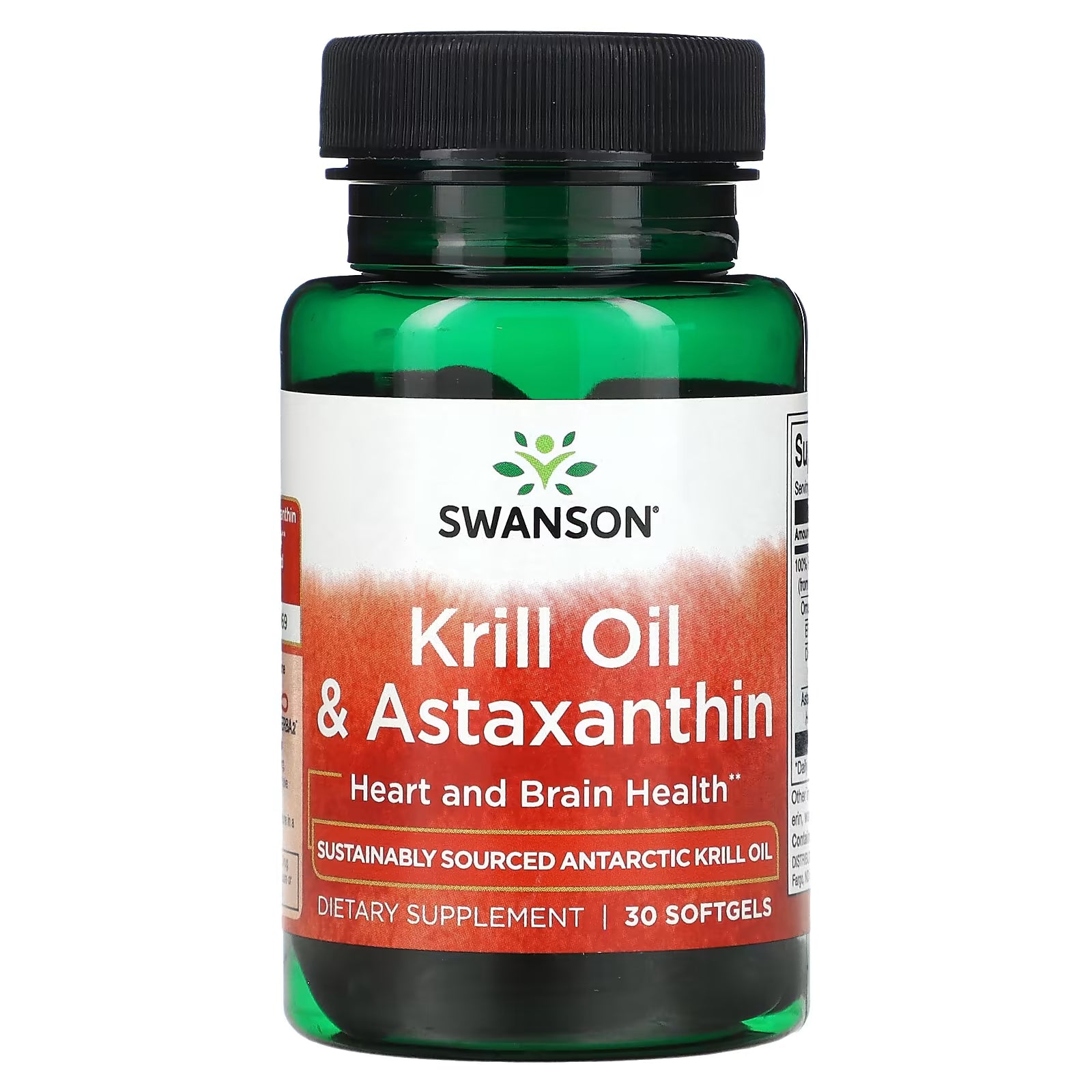 Swanson Krill Oil and Astaxanthin, 30 Softgels