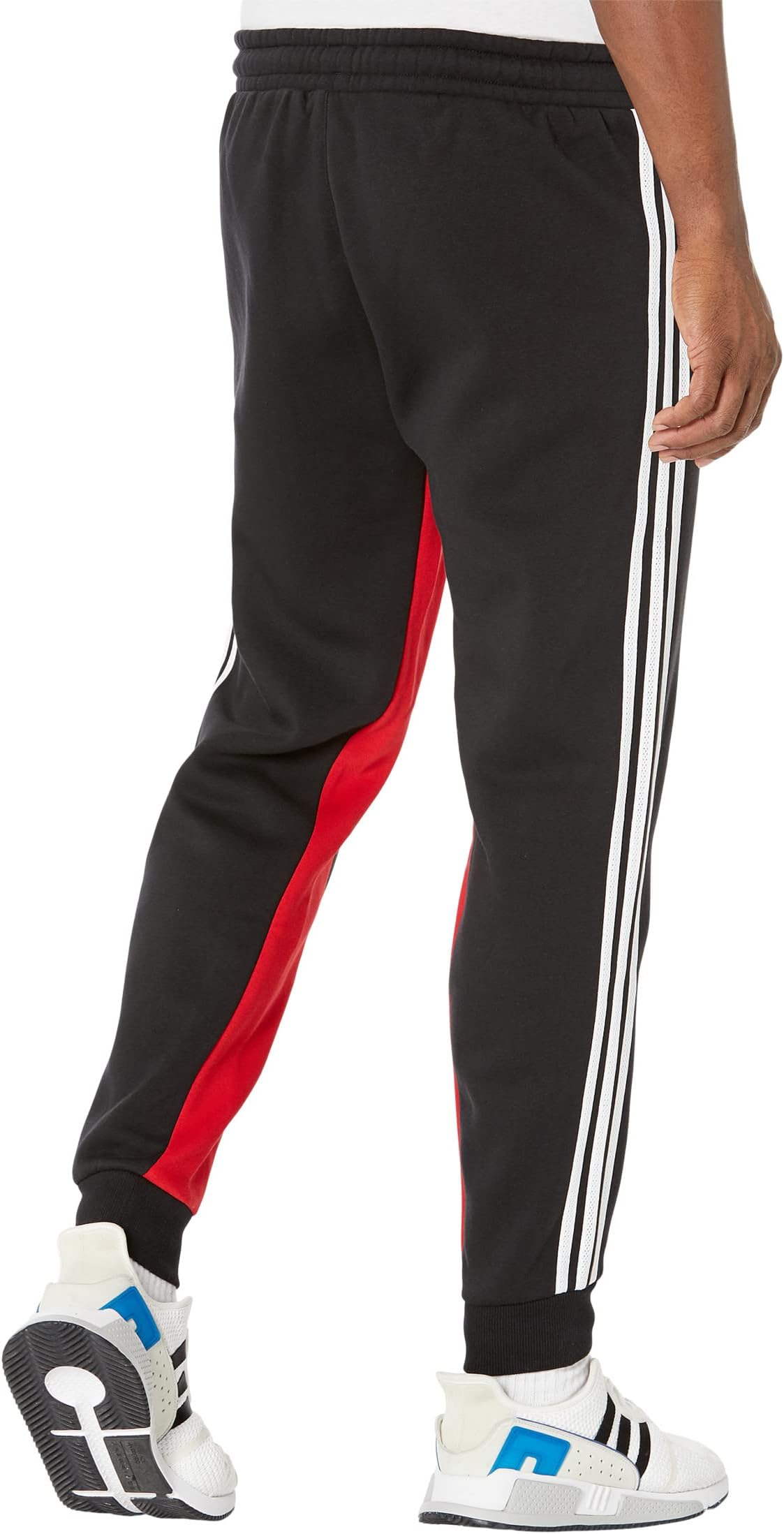 adidas Superstar Fleece Track Pants Black/Shadow Red