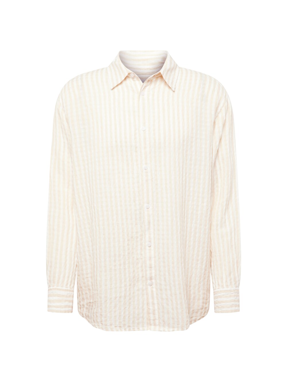 Weekday Comfortable Button-Up Shirt, Sand