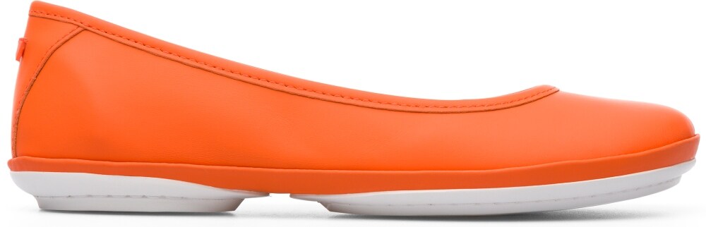 Camper Right Ballet Flats, Neon Orange