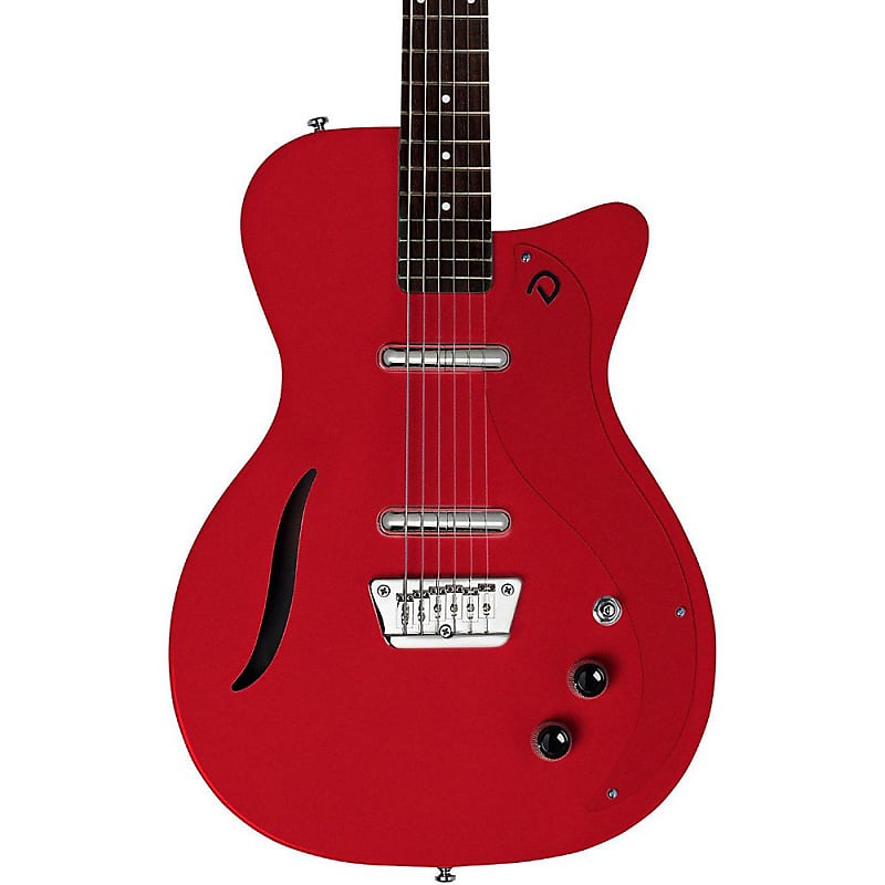 جيتار كهربائي Danelectro D56VBAR-MR ذو شكل جسم مقطوع بشكل فردي مكون من 6 أوتار