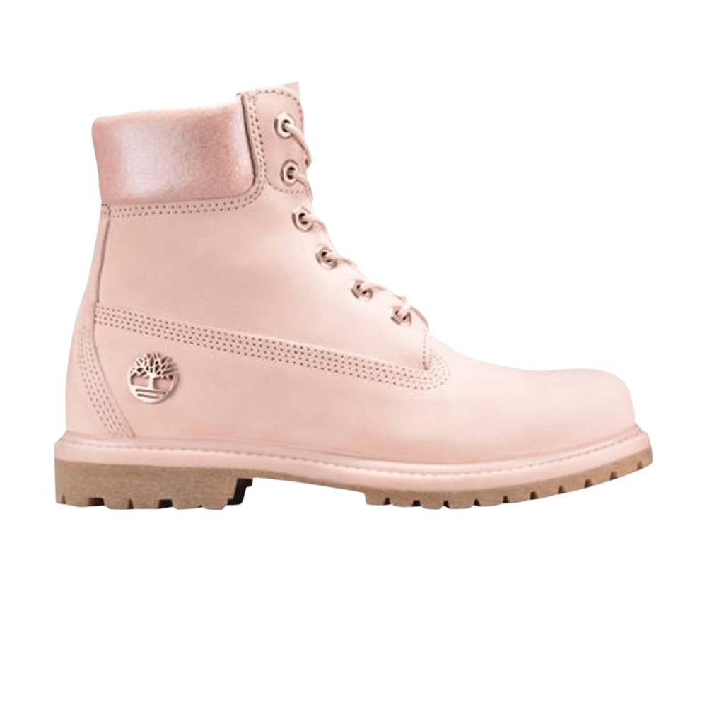 حذاء Timberland Premium المقاوم للماء مقاس 6 بوصات من Wmns، وردي