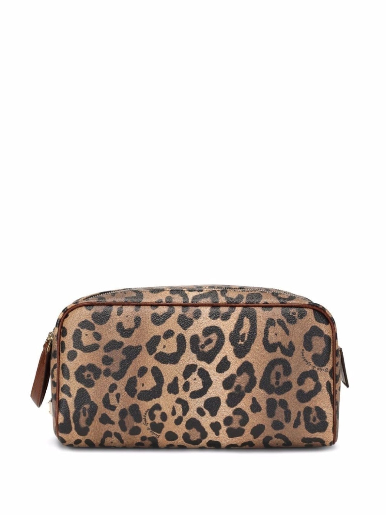 Dolce & Gabbana Crespo Leopard Print AirPods Case Brown