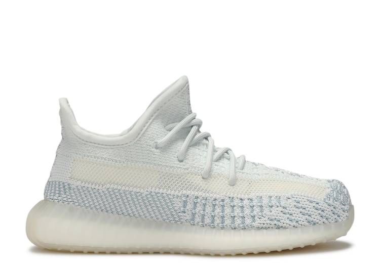 حذاء رياضي Adidas YEEZY BOOST 350 V2 INFANT 'CLOUD WHITE NON-REFLECTIVE' باللون الأبيض