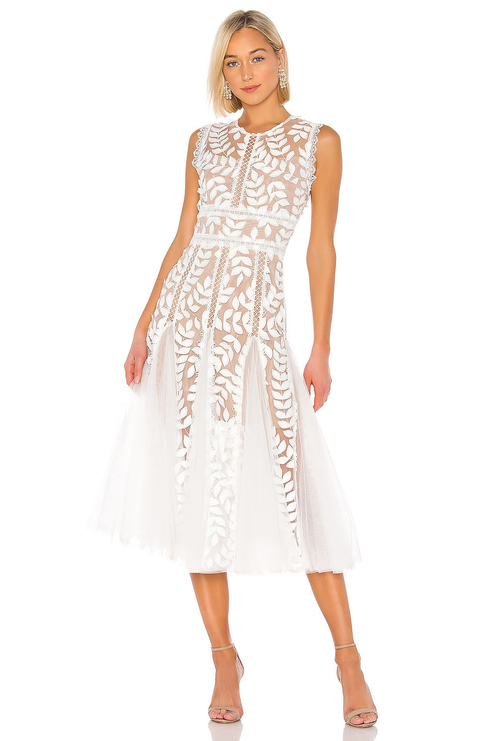 Midi dress Bronx and Banco Saba Blanc, white