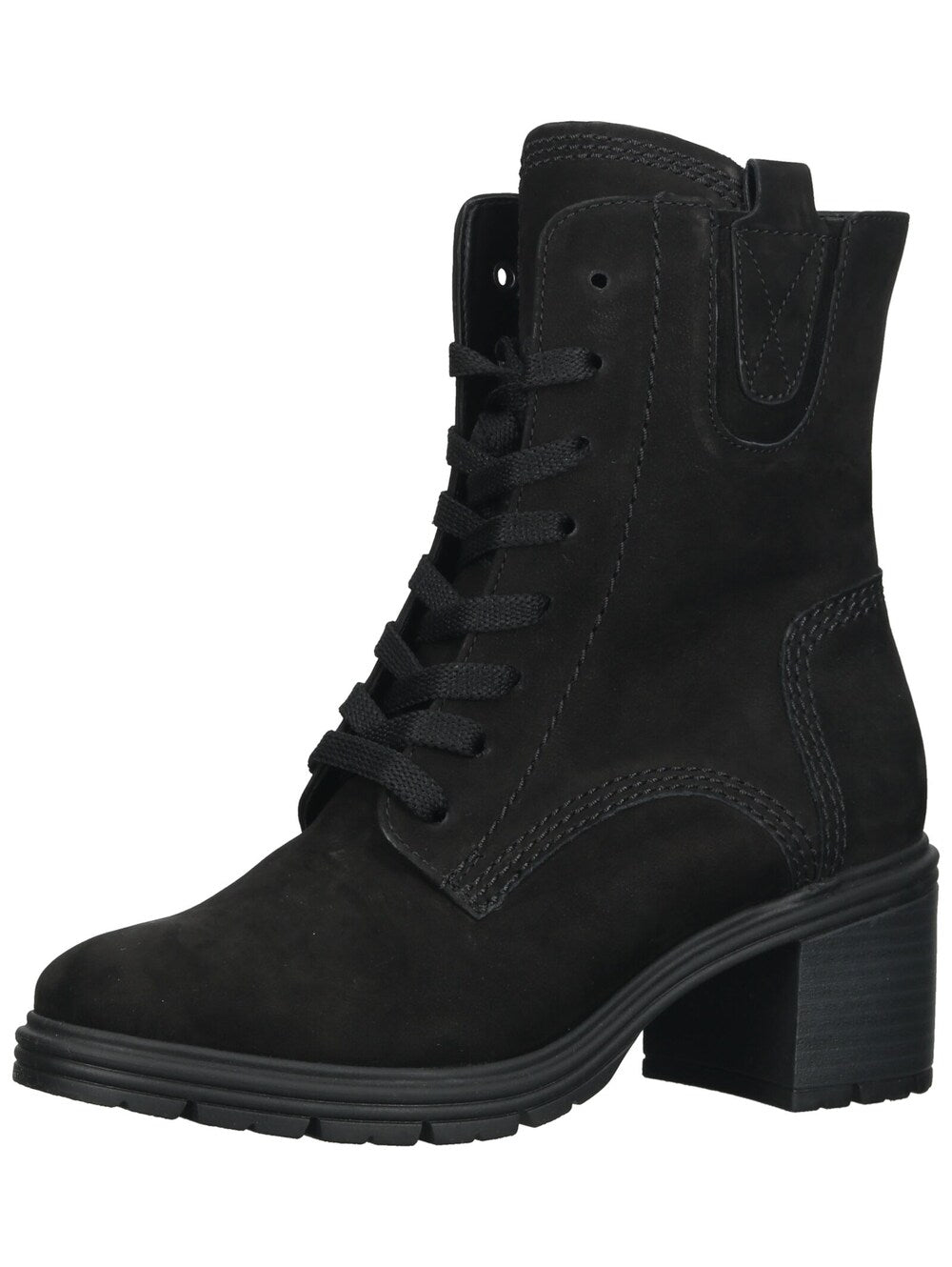 Gabor lace-up ankle boots, black