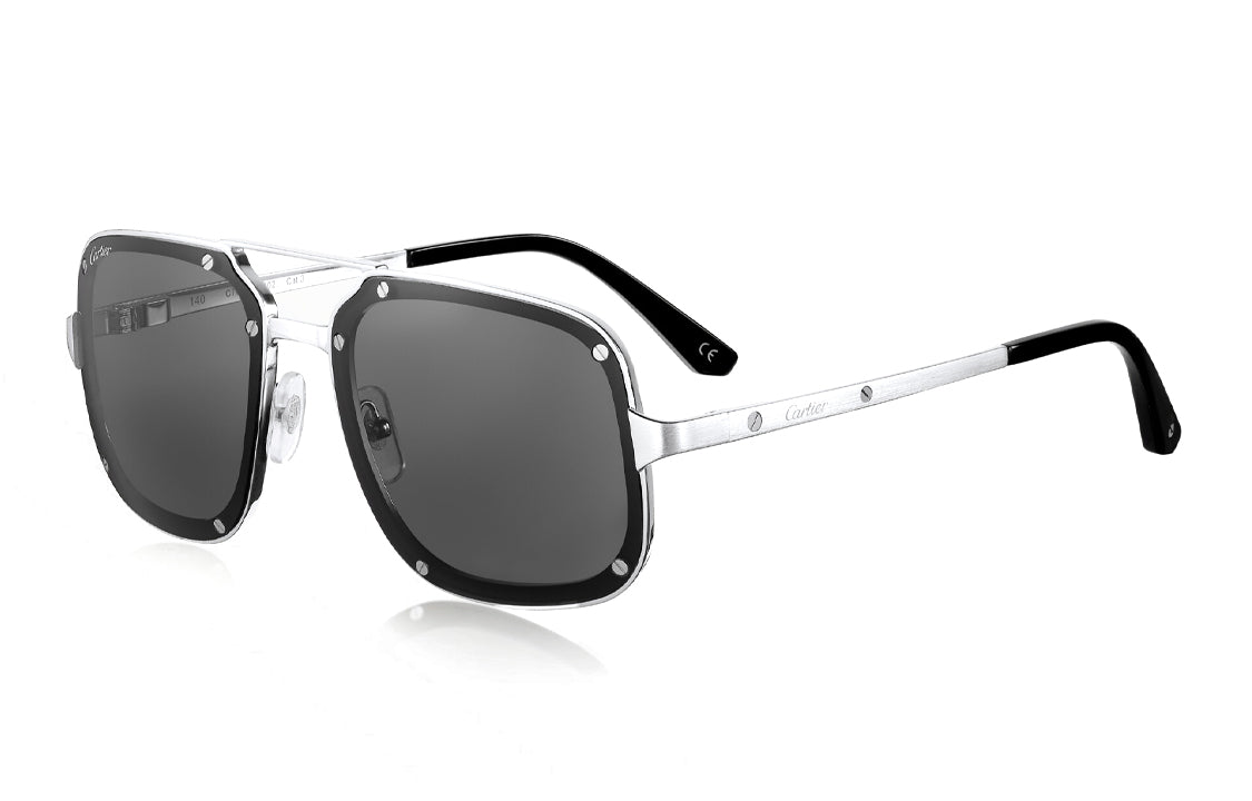 CARTIER Unisex Sunglasses, Silver