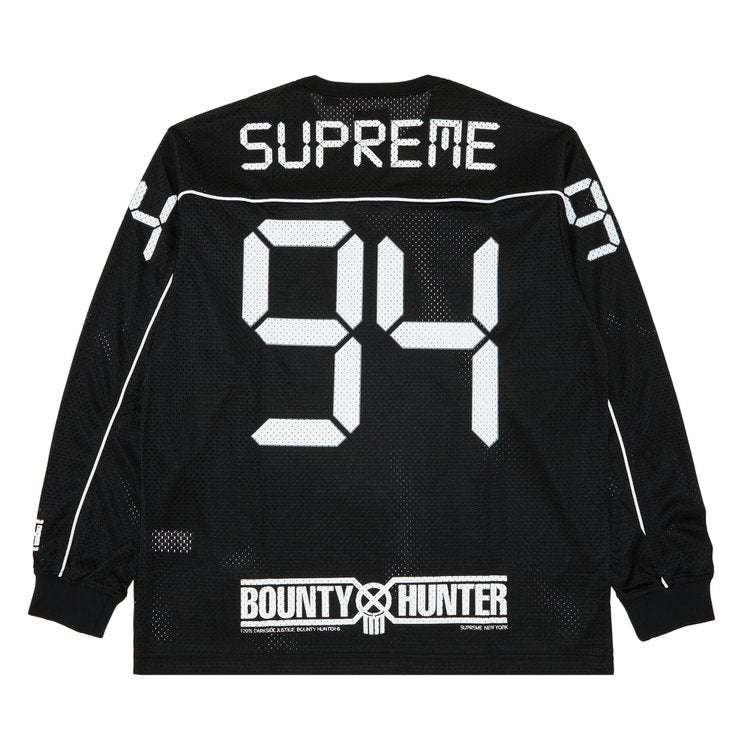 قميص Supreme x Bounty Hunter Mesh Moto باللون الأسود، باللون الأسود