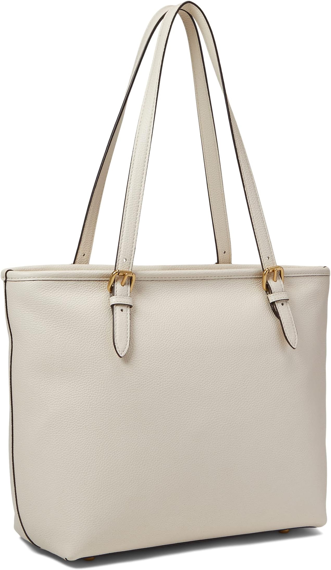 Taylor Tote in Polished Pebble Leather COACH Chalk