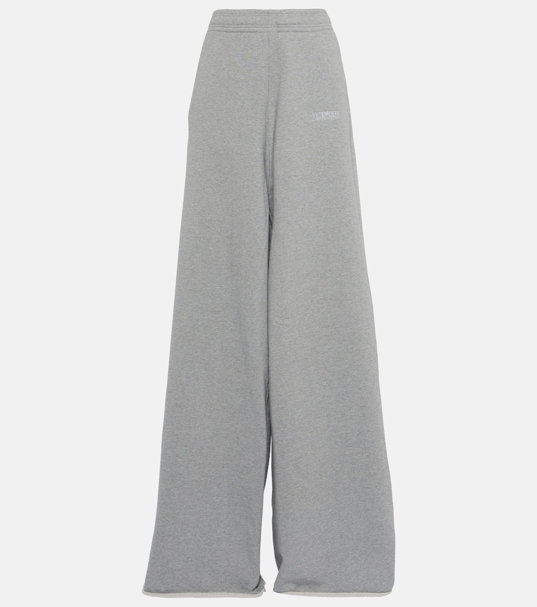 Vetements Oversized Cotton Blend Sweatpants, Gray