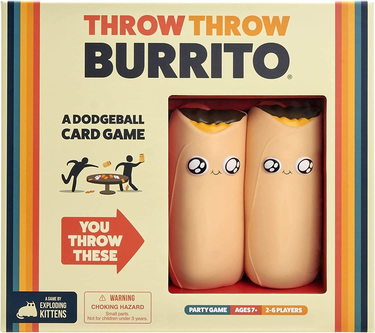 لعبة الطاولة Exploding Kittens Throw Throw Burrito: A Dodgeball Card Game