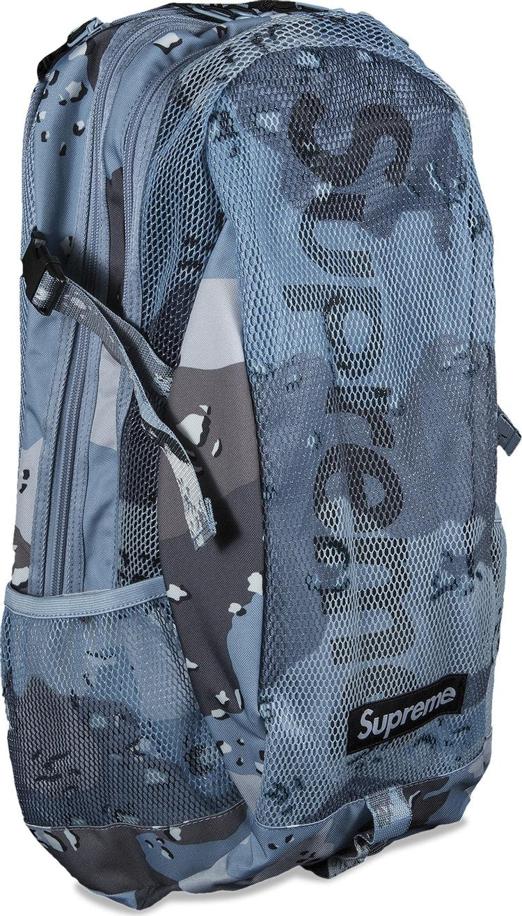 Supreme Backpack Blue Chocolate Chip Camo, blue