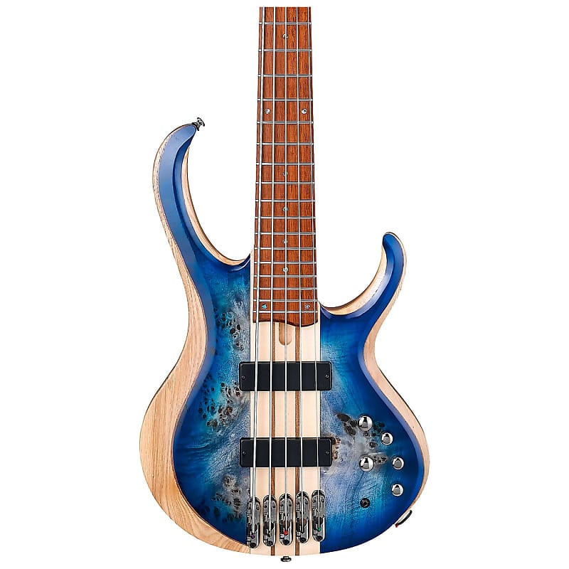 Ibanez BTB845 Standard BTB 5-String Bass, Cerulean Blue Burst Low-Gloss