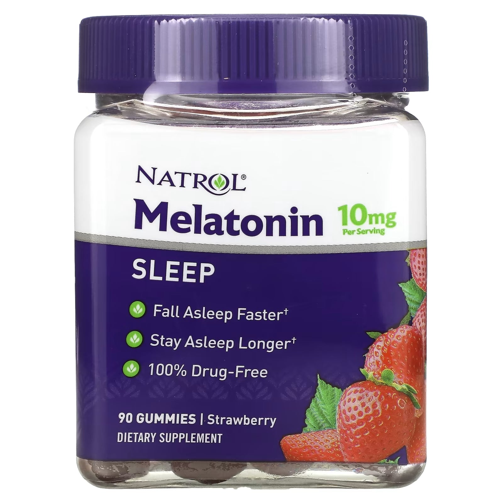 Natrol Melatonin, Strawberry, 90 Chewable Tablets