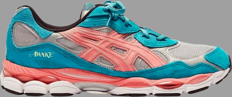 Awake ny x gel nyc 'teal pink' Asics sneakers, blue