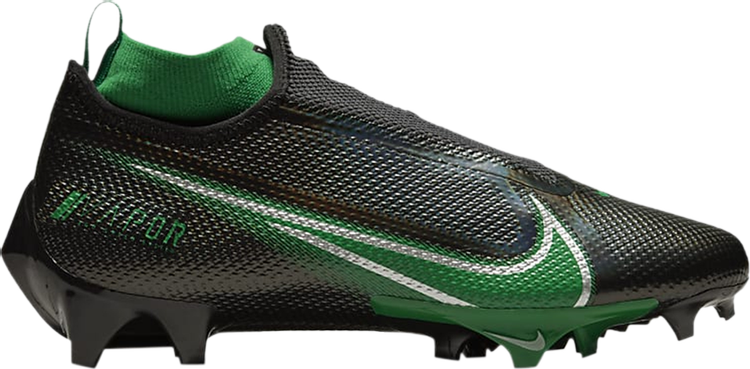 Nike Vapor Edge Pro 360 Cleats, Black-Green