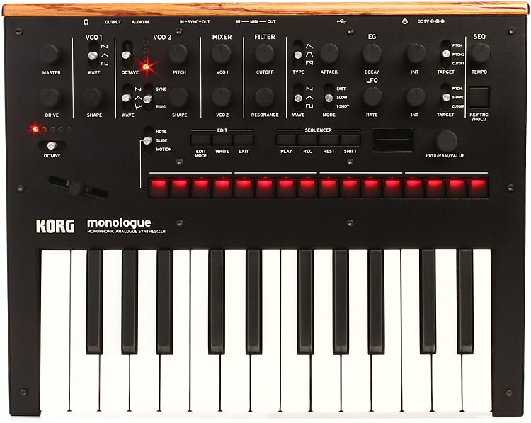 Korg monologue analog synthesizer - black MONOLOGUEBK